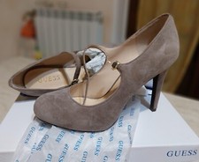 GUESS scarpe donna Decolletè con cinturino taglia 38 color tortora