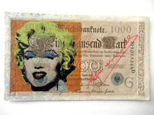 a0) BANCONOTA A. WARHOL 1000DM