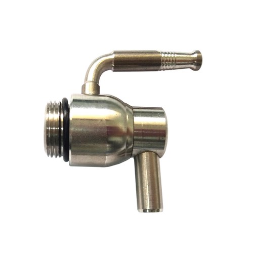 Rubinetto inox lucido con leva - inox,