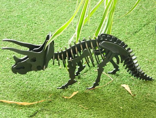 Dinosauro taglio laser - dinosauro, in
