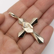 Pendente Croce Con Volto Di