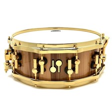 Sonor SQ2 rullante in faggio pesante 14x5,5 noce americano lucido con oro Hw