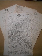 LOMBARDO VENETO CARTA BOLLATA LOTTO DI 4 DOCUMENTI CON RARISSIMO 18 LIRE