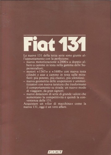 Fiat 131 libretto - 131,
