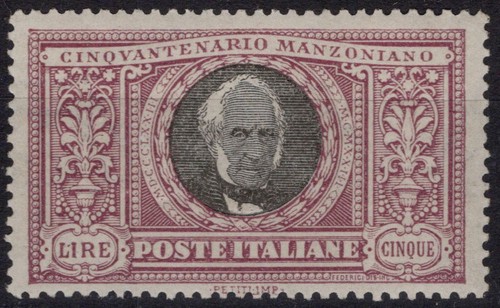 Regno italia 1923 manzoni - manzoni, 5