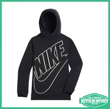 Felpa da bambina nera Nike con