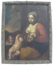 Carlo Francesco NUVOLONE (Milano 1609-1662) Madonna con Bambino, San Giovannino