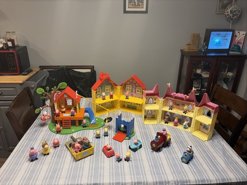 Peppa pig figure playset lot - pig, &
