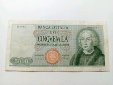 5000 LIRE COLOMBO I°  TIPO