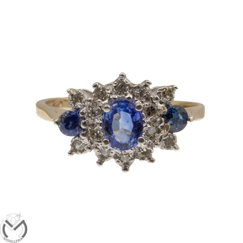 Anello oro giallo bianco 9 - anello,
