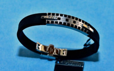 Bracciale in caucciù nero ZOPPINI FIRENZE unisex