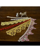 SET  BORDINI / PIZZI  UNCINETTO COLORATI