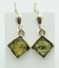 Orecchini In Ambra Verde In