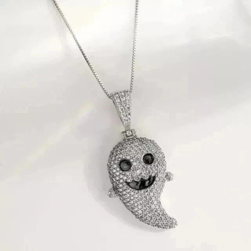 Ciondolo donna vera moissanite