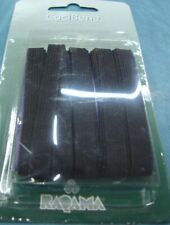 ELASTICO ELASTICI PIATTO NERO SARTORIA ABITI VESTITI - 3 METRI - mm 7 - 8 - 9