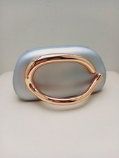 Pochette moderna manico oro nero argento guscio rigido borsetta opaca festa borsetta