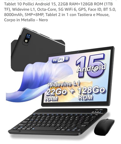 Tablet pollici android 15 - tablet,