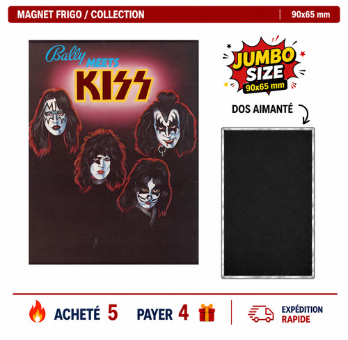 Magnet frigo kiss 90x65 - kiss, mm