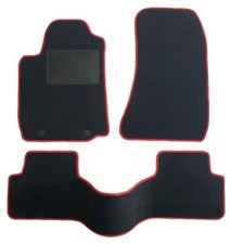 Set Tappetini Tappeti Auto per Alfa Romeo 159 2005 2011 (2 Ganci) bordo rosso