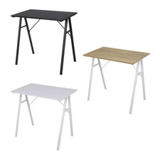 Tavolo da PC Scrivania per Ufficio in Legno Acciaio Bianco Nero Beige Moderna