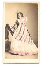 CDV: KATE FISHER--ATTRICE AMERICANA DELLA GUERRA CIVILE E IMITATORE ADAH MENKEN