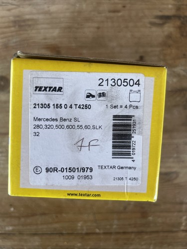 Pastiglie freno textar - *pastiglie,
