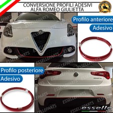 CONVERSIONE STRISCIA PARAURTI ANTERIORE + POSTERIORE ALFA ROMEO GIULIETTA ROSSO