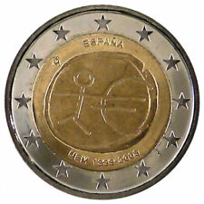 2 Euro SPAGNA 2009 EMU varietà STELLE GRANDI - 2 € commemorativo FDC