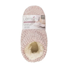 (Nuovo) Calzino Ciabatta Donna Limone Polsino Girevole con Suola Gripper, Scegli Opzioni