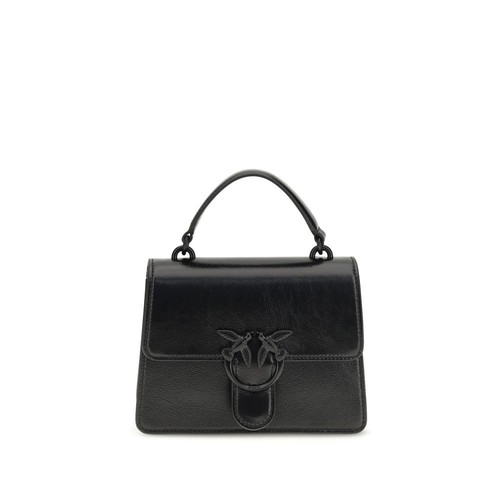 Pinko black goatskin handbag - pinko,