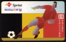 €10. Calcio: Coppa Del Mondo 1994: Belgio RITIRATO Campione Carta Telefonica
