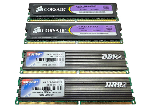 Lotto 2x2gb ddr2 pc2 6400 - 2, pc2-6400