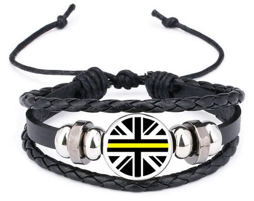 Thin yellow line leather - thin,