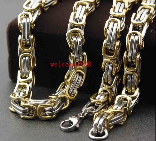 Collana catena biker bizantina