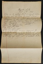 1904 antica LETTERA PENALE