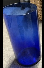 Vaso in vetro blu IKEA anni