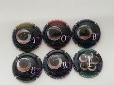6 Capsule de Champagne Jobert M & S Serie Complète n°3 Cote 36€  Rare!