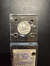 5 LIRE ARGENTO - VITTORIO EMANUELE III AQUILINO - 1927 - 2 ROSETTE - SPL