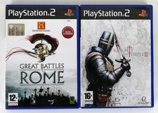 LOTTO 2 GIOCHI - KNIGHTS OF THE TEMPLE / GREAT BATTLE OF ROME - PLAY STATION 2