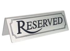 2X Insegna Tavolo Riservato