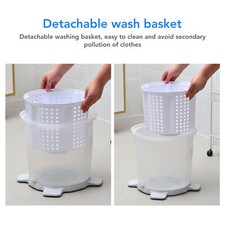 Portable Hand Crank Washing Machine Manual Washing Machine For Dormitory Ap HE