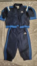 Adidas Tuta Originale Zip Intera  Sportiva Bimbo 9-12 Mesi Come Nuova
