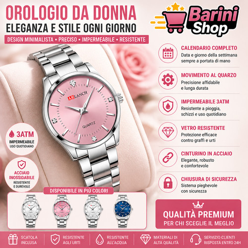 Orologio donna acciaio inox