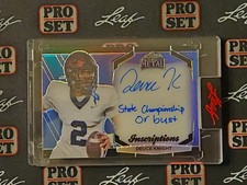 2024 Foglia Metallo Deuce Cavaliere Iscrizione su Carta Auto MHI-DK1 Blu 16/100