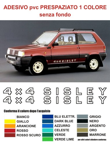 Adesivi fiat panda - adesivi, sisley