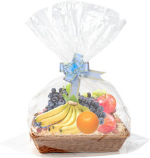 Set Di Cesti Regalo Vuoti, Cestino per Regali, Con Fiocchi Con Coulisse E Sacche