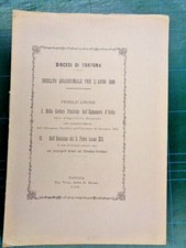 DIOCESI DI TORTONA-INDULTO