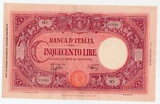 500 LIRE - GRANDE C - FASCIO - Cinquecento Lire - BANCA D'ITALIA - 31 Marzo 1943