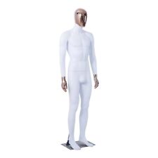Manichino Uomo da Vetrina Bianco Oro 180cm Uomo Bianco DM1-6D