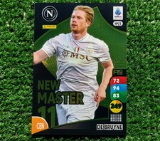 CARD ADRENALYN XL PANINI 2025/26 NAPOLI DE BRUYNE NEW MASTER CARTA 2026 ⚽️